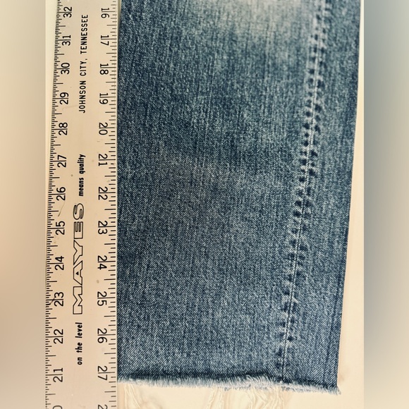 MOTHER Jeans Chaser Ankle Fray BOOTCAMP SZ 33 NEW! - Picture 15 of 16